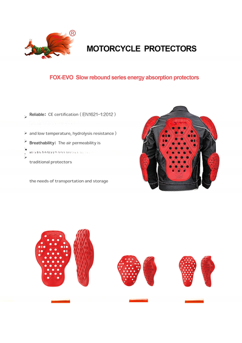 Motorcycle Soft PU Knee Elbow Shoulder Pads Motocross Protectors CE Certified