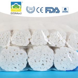 China 8mm / 10mm Sterile Cotton Roll , No Stain Dental Medical Cotton Roll ISO Certification wholesale