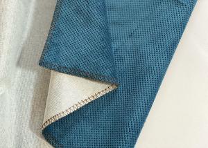 China 280cm Eco Friendly Upholstery Fabric , Blue 100 Recycled Polyester Fabric wholesale