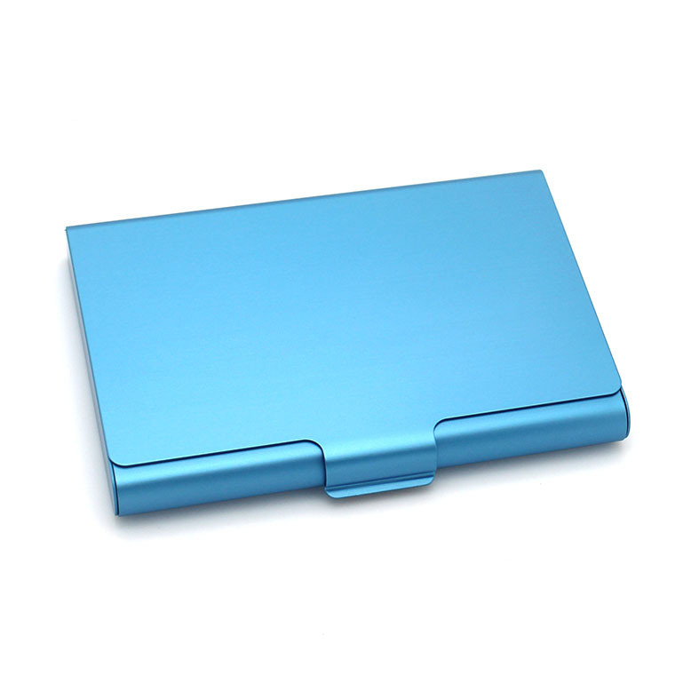Colorful Aluminum Business Name Card Box Cheap Gifts Logo Customized