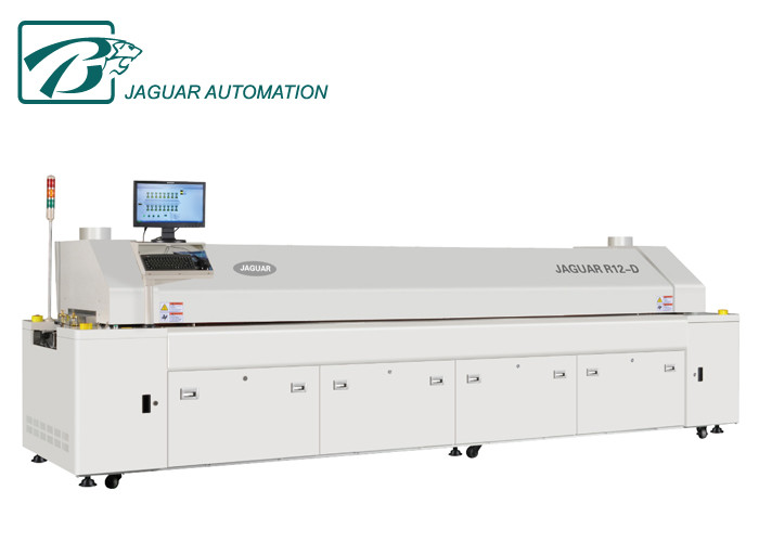 Dual Rail Benchtop Reflow Oven High Capacity 12 Zones 80kw Total Power
