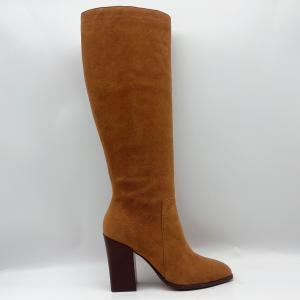 China Genuine Womens Leather High Ankle Boots Square Toe ROHS Approved wholesale