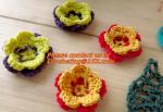 Golden Venise Lace Trim Flower Motif Ribbon Crafts
