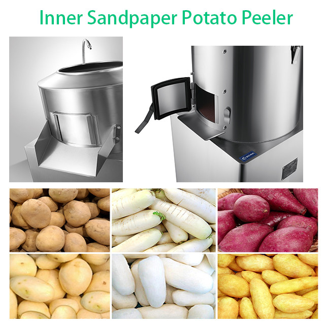 TP450 Food Processing Machinery 400kg/h 1.5Kw Industrial Potato Peeler Machine