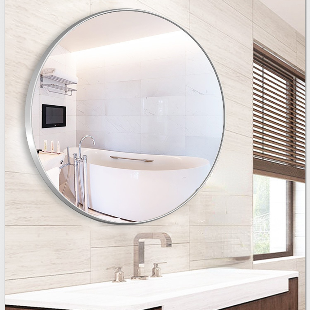 Large Aluminum Art Gold Frame Mirror for Bathroom Decoration Wall Hanging Mirror