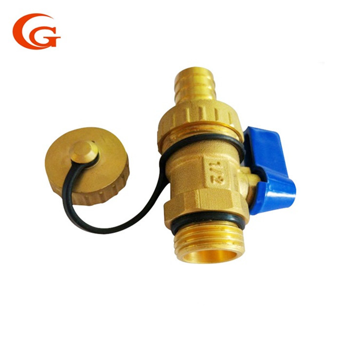 1/2'' Brass Air Vent Valve , CNC Brass Gas Shut Off Valve