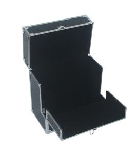 China Pro Vinyl 50pcs Carry Case Black Record Storage Box EVA Interior For Music wholesale