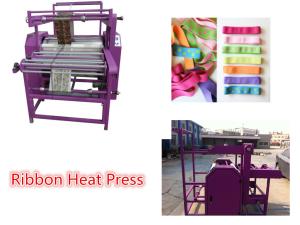 China Flatbed Ribbon Fabric Calender Heat Press Machine wholesale