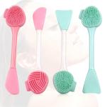 Eliminate Puffiness Silicone Face Cleansing Brush Food Grade AS For Massage