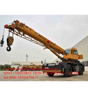 China 7.7m Span Fabricated 55 Ton Mobile Rough Terrain Crane wholesale