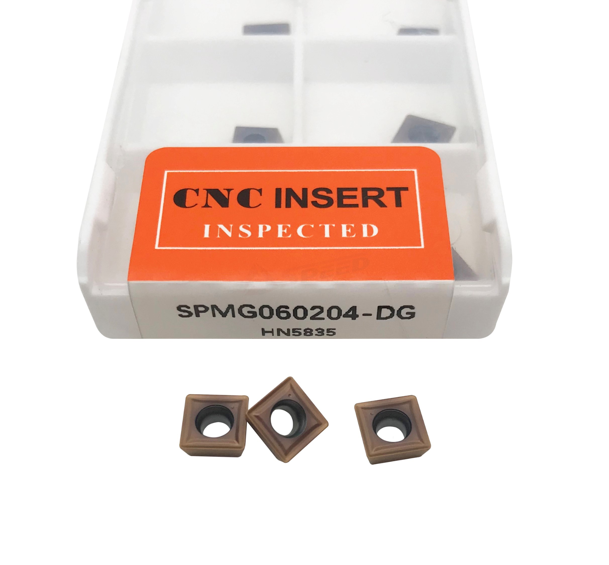 CVD Coating Tungsten Steel Inserts SPMG060204 , U Drill For Cnc Lathe
