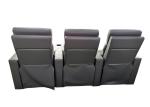 Powered Headrests Leather Movie Recliners For Entertainment