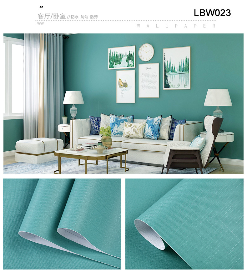Add a Touch of Elegance with Our PVC Self Adhesive Non-woven Wallpaper Embossed Surface