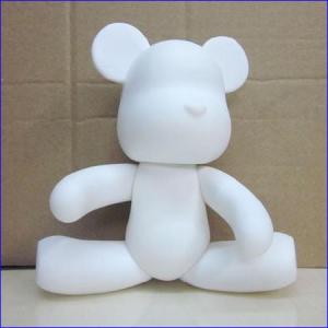 China shenzhen 18cm momo bear rotocasting diy vinyl toy, vinyl blank diy bear toys wholesale