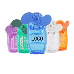 China Transparent Mini fan Cabinet Convenient Outdoor Fan Advertising Fan Logo Customized wholesale
