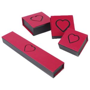 China Custom Jewelry Packaging Box Engagement Ring Earring Gift Box wholesale