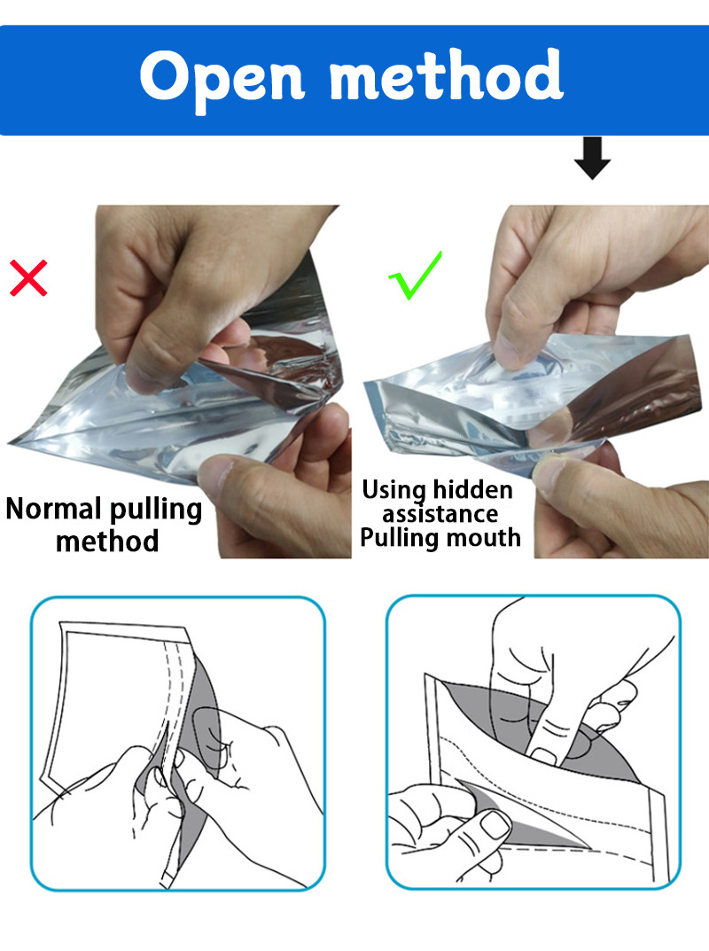 Child Resistant Zip Lock Bags Polyester Weed Bag Child Resistant Medication Bags Stand Up Pouches