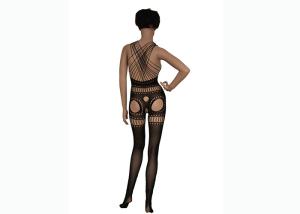 China Professional Fishnet Body Stockings Girls Wearing Crotchless Sexy Nylon wholesale