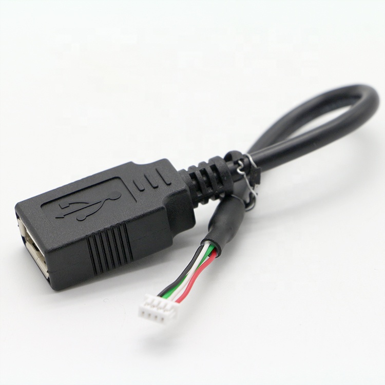OEM Assembly USB A Female to JST 2 3 Pin PH XH 1.0mm 1.5mm 2mm Connector Pitch Cable