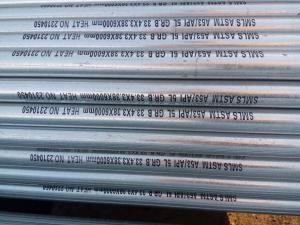 China A53GR.B galvanized carbon seamless tubes China exporter wholesale