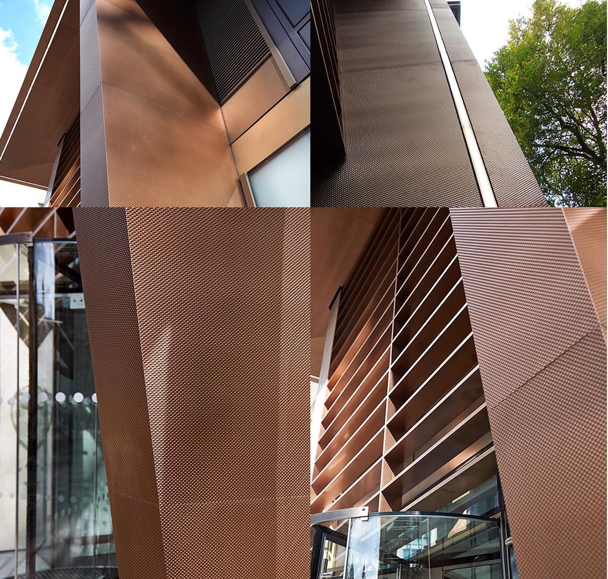 Decorative SS metal sheet 201 304 316 Stamping Circle Pattern PVD Rose Gold Color Textured Stainless Steel Sheet