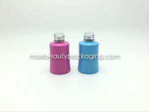 China thick tough powder coating gel bottle high quality nail polish packaging uv color coating finish environment friendly wholesale