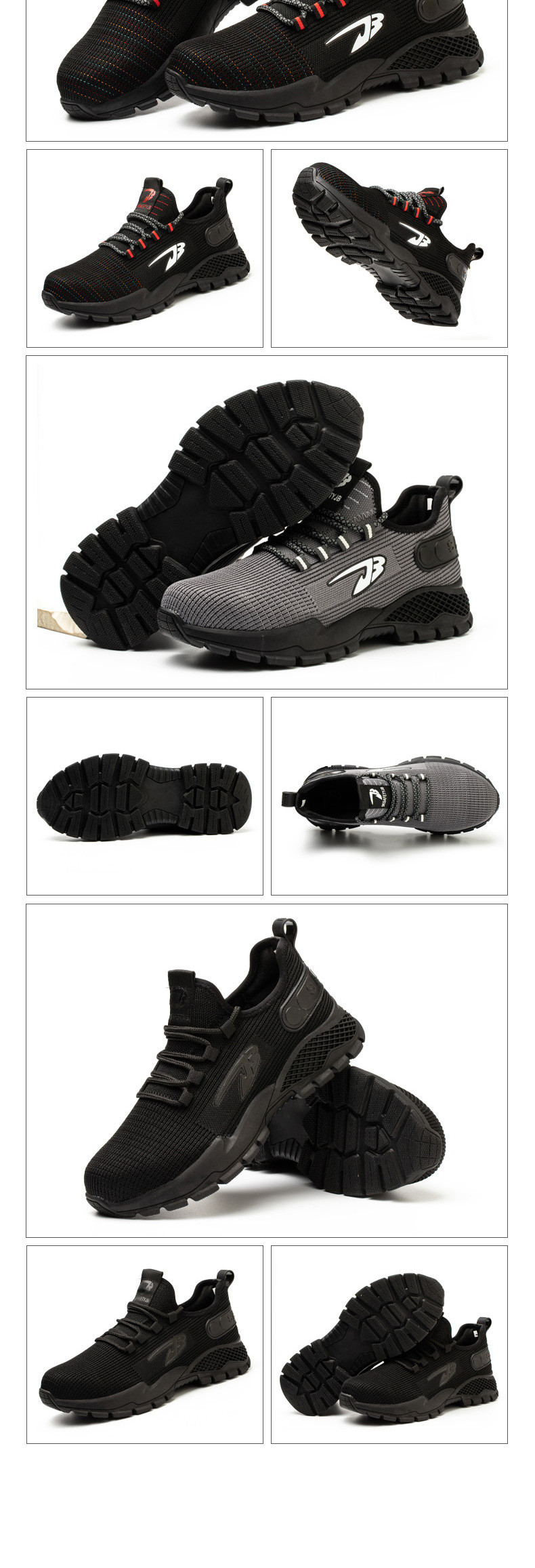 Flying Weaving Light Comfortable Steel Toe Shoes Breathable