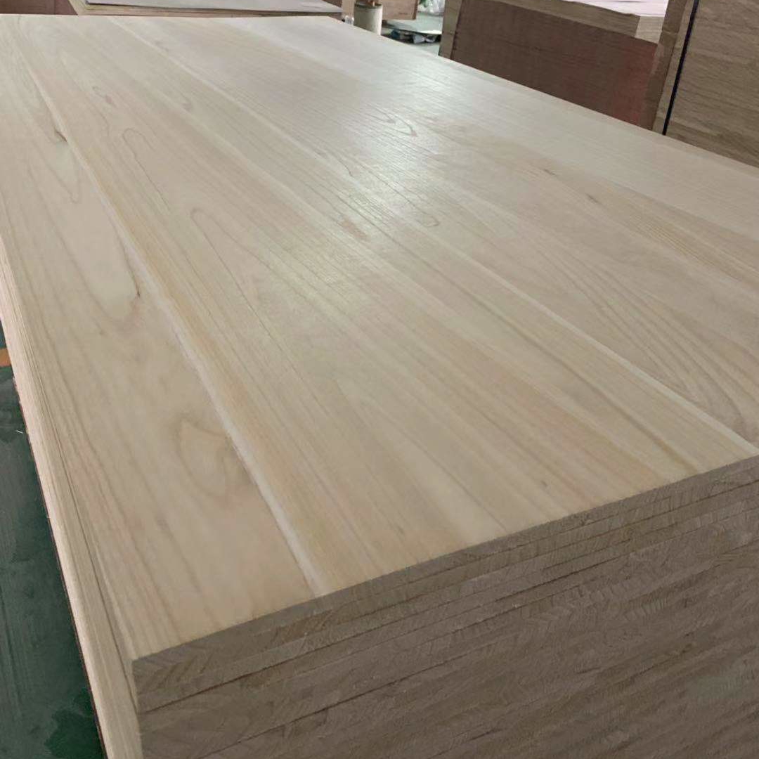 Customized Size Furniture Bleached Panel Softwood Paulownia Timber Board