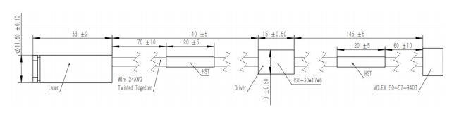 105um Fiber Coupled Diode Laser Module for PCB Exposure Reverse Voltage Protection