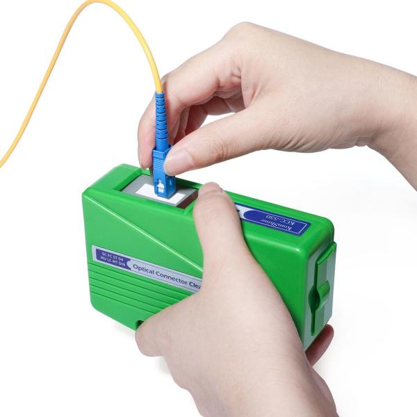 SC FC ST LC MU Fiber Optic Cassette Cleaner FTTH Tool Cleaner Cleaning Box 500