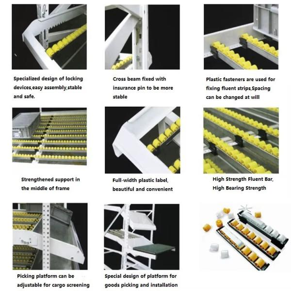 Light Duty Gravity Carton Flow Racking Shelving High Density Storage Custom Color
