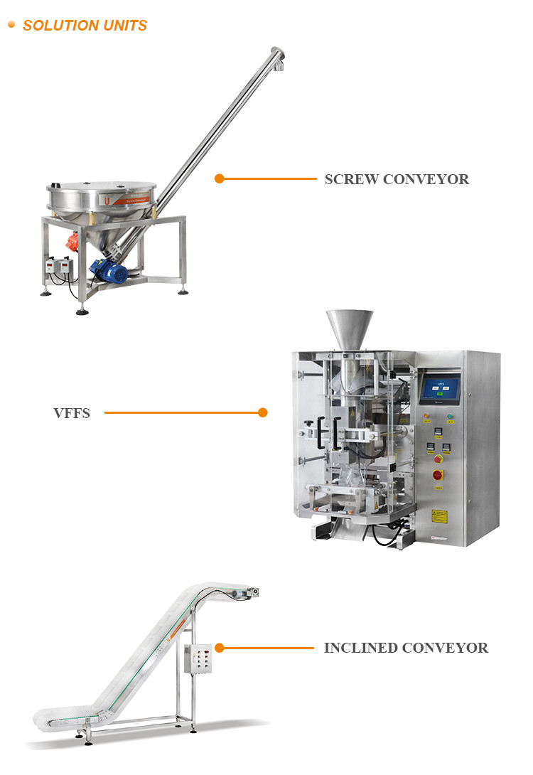 Automatic 10g 100g 250g Food Filling Packing Machine Milk Corn Flour Chili Cocoa Powder