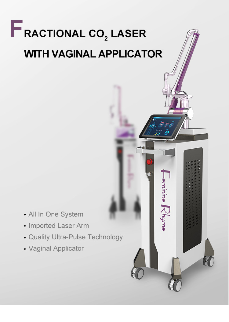10.6μM Fractional CO2 Laser Skin Resurfacing Machine With True Color Touch LCD Screen