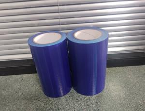 China 8'' 200' Break Points 75micron Duct PE Blue Plastic Duct Protection Film wholesale