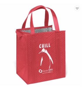 China Large Foldable Grocery Thermal Bag Cooler Bag 80gsm NonWoven wholesale