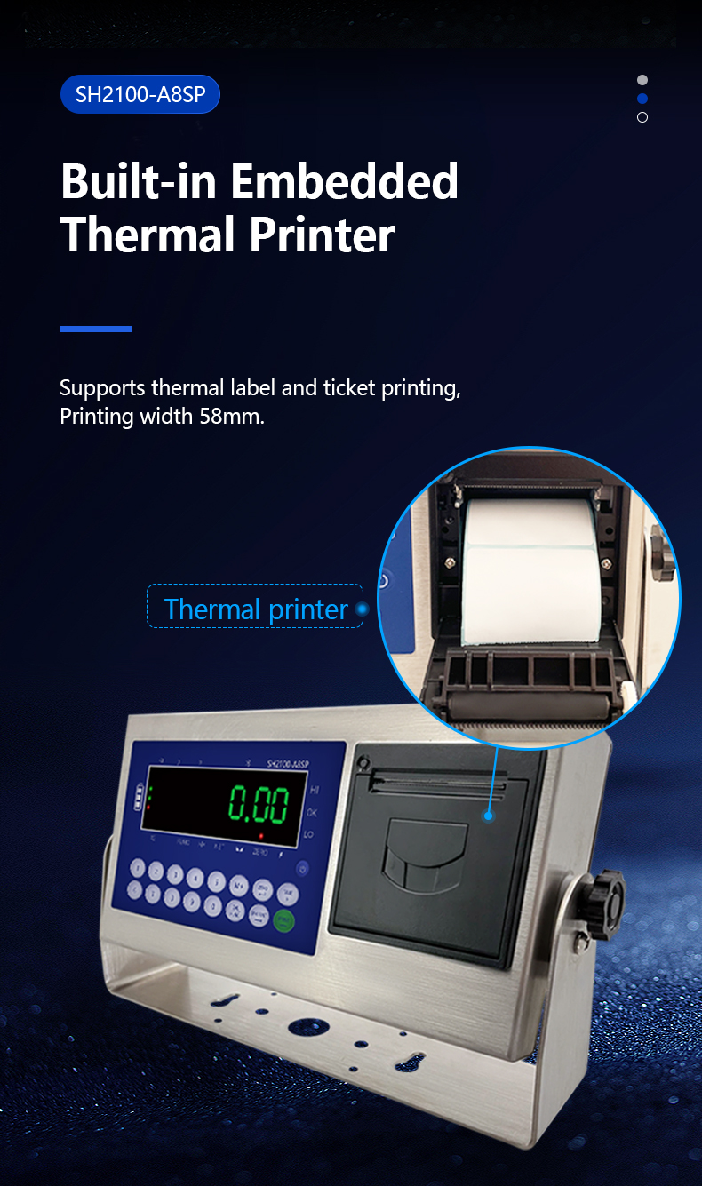 Customized SOHE A8SP Meter Printing Scale Instrument with Waterproof Sensor Display