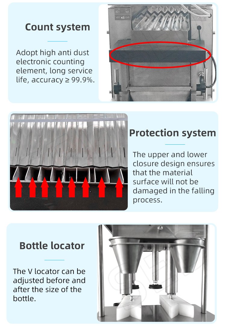 6 Channels Granule Capsule Counting Machine For Small Laboratory