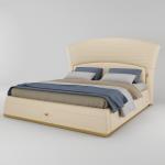Modern Luxury Bedroom Furniture Set 2.4x2.3m Queen Italian Gold King Size Beds