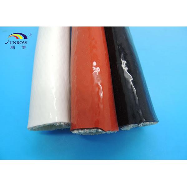 6mm To 130mm Colorful Insulation Braided Silicone Coated Glassfiber Fireproof Sleeve
