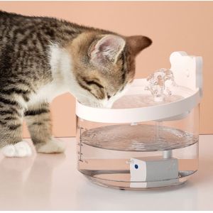 Large Capacity Ceramic Pet Water Fountain For Cats Dogs