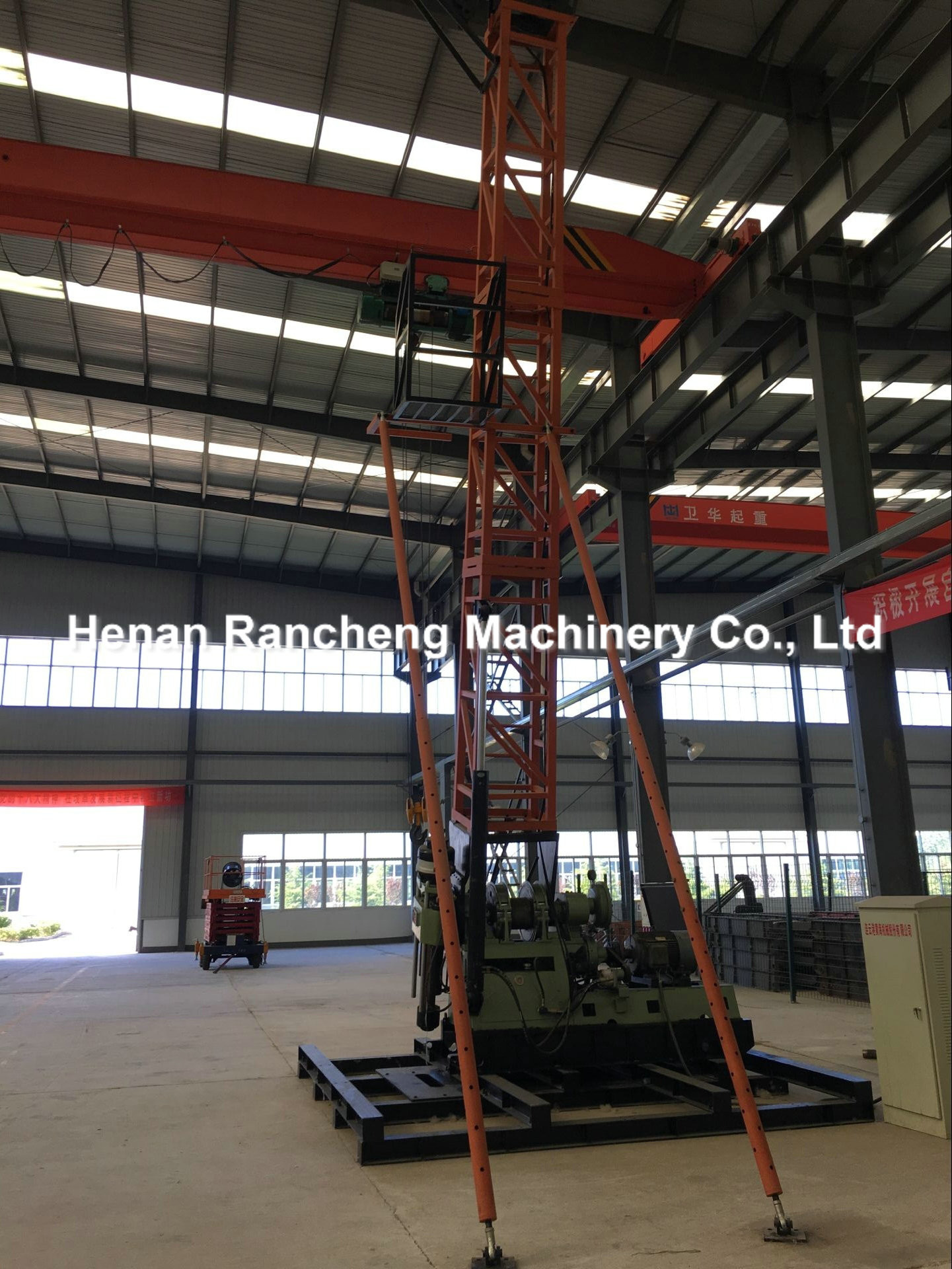 300 - 1400m Depth Core Drilling Machine NQ ，BQ ，HQ ，PQ Bore Dia Diesel Engine