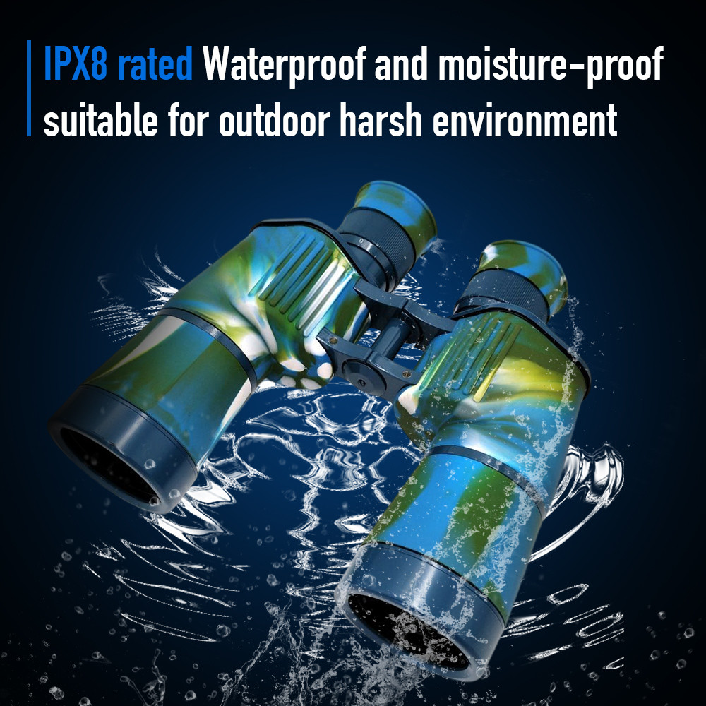 7x50 IPX8 Waterproof High Powered Long Range Binoculars With BAK-4 Prisms FMC