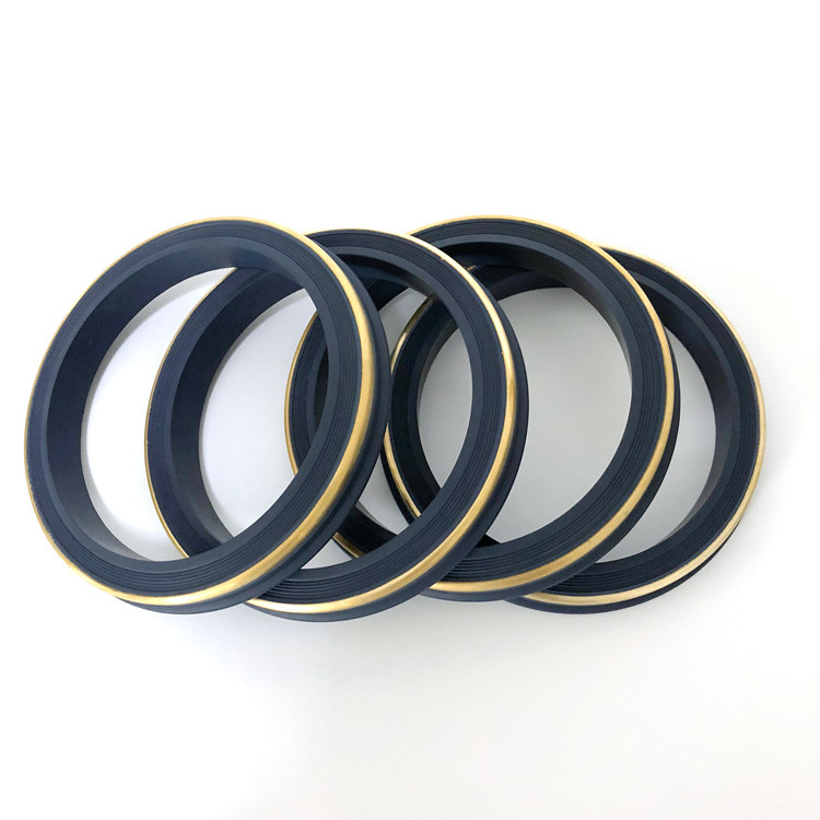 HNBR Rubber 3" Hammer Union Seal With Brass Back Up Anti - Extrusion Ring
