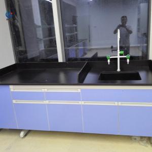 China Metal Lab Wall Bench Science Laboratory Working Table Furniture Acid Resistant on sale
