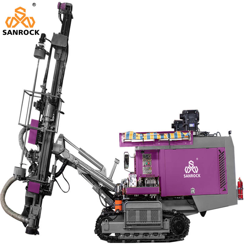 Travelling Speed 1.5-3 km/h Hydraulic DTH Drilling Rig for Blasting Hole Drilling