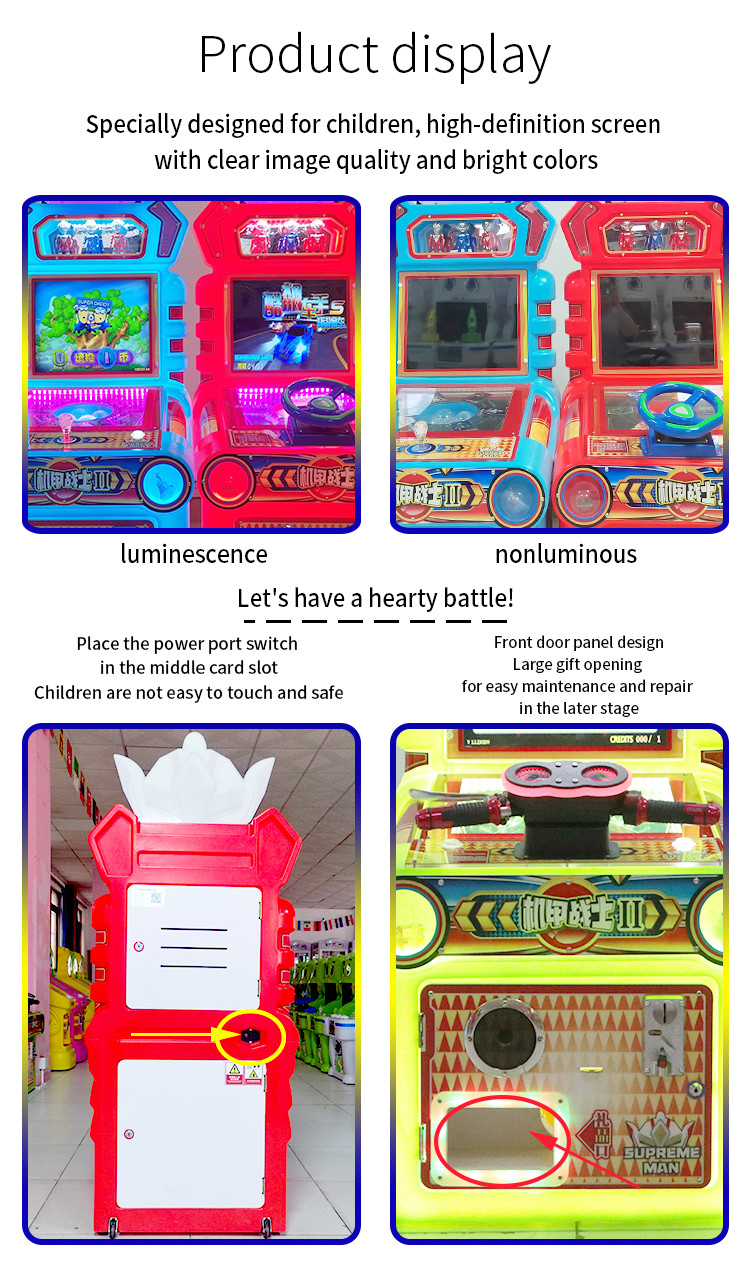 Coin Management Mech Warrior Glorious Mission Machine Children'S Arcade Games