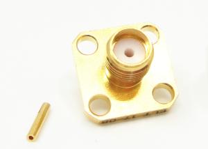 China RF Coaxial Cable Connectors Solder Attachment 50Ohm Female SMA Jack Connector wholesale