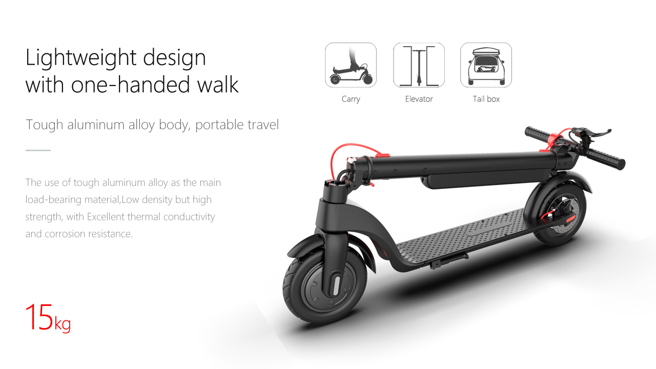 EU/US Warehouse Delivery 350W X8 Folding E-Scooter 10inch 10Ah Electric Scooters for Bluetooth Connectivity