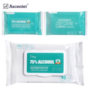 China Medical EPA Alcohol Disinfecting Wipe75% Alcohol Cleaning Surface Disinfectant Wet Wipes wholesale