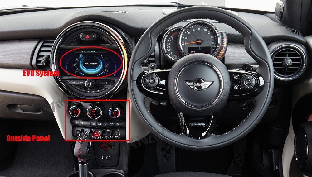 Viknav For BMW MINI F56 Instrument Digital Dashboard Panel Upgrade Speedometer LCD Smart Screen HD Cluster